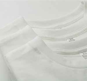 180G 240G 300G GOTS BCI 100% coton biologique surdimensionné uni blanc T-shirt T-shirt t-shirts impression numérique personnalisée - Product Image 4