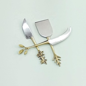 Juego de rebanador de queso de diseño increíble, palmera de hoja de hueso y muchos otros mangos de diseño, juego de rebanador de queso bonito, juegos de cubiertos - Product Image 2