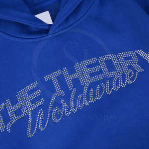 Sudaderas con Capucha para Hombre 100% Algodón, Color Sólido, Ropa Casual de Invierno, Forro Polar Transpirable, Adorno de Diamantes de Imitación, Tallas Grandes Disponibles - Product Image 5