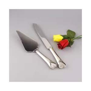 Juego de Servidor de Pastel de Acero Inoxidable de Alta Calidad con Mango de Diseño Elegante para Cortar el Pastel y Presentarlo en la Mesa - Product Image 1