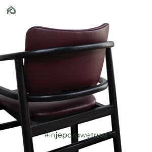 Silla de Comedor de Estilo Nórdico Moderno con Marco de Madera de Teca y Cuero Duradero para Hotel de Lujo, Restaurante, Villa, Sala de Estar y Ocio - Product Image 5