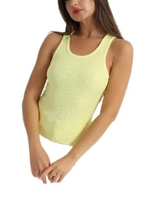 New Style Women's Summer Sporty Tank <b>Top</b> Casual Short Sleeve Plus Size Breathable Solid Pattern 100% Polyester Quick Dry Front - Product Image 3