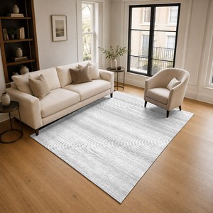Tapis RUGS DEPOT LXDP-0015 en gros, couleur crème ivoire, style traditionnel anatolien, imprimé numériquement, lavable en machine, en chenille, antidérapant - Product Image 2