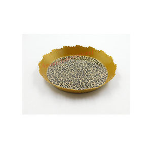 Cuenco de Metal de tendencia con estampado de tigre de latón de alta calidad, cuenco de servicio personalizable, suministros de Catering - Product Image 1