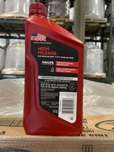 Valvoline VV1556 High Mileage with MaxLife Technology <b>SAE</b> <b>5W</b>-<b>30</b> Synthetic Blend Motor Oil 1 QT pack of 6 - Product Image 3