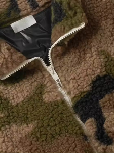 Travel Ready <b>Sherpa</b> Fleece <b>Jacket</b> For <b>Men</b> Featuring Soft Inner Layer And Utility Look Best For Cold Trips Or City Commuting - Product Image 3