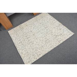 พรมทอขนสัตว์สีเทา3.9ft วินเทจ3.6 X ดีไซน์เย็บปะติดปะต่อกันแบบตุรกีสำหรับตกแต่งห้องนั่งเล่นความกว้าง4เมตรด้านหลังเป็นยาง - Product Image 2