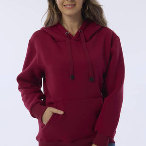 Plus Basic Oversize Knitted Sweatshirt Invierno Otoño Anti-Shrink Grey Pullover Hoodies para mujer Custom Logo Women Hoodies - Product Image 1