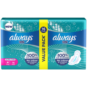 Coussinets d'allaitement Always Maxi Overnight sans parfum avec ailes 30X11.5CM 6 pièces Ultra doux Imperméable Antibactérien Maternité - Product Image 1