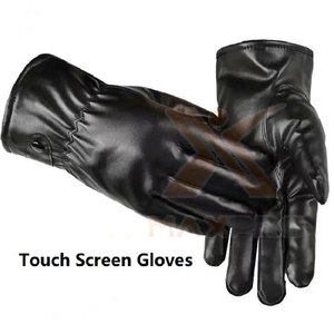Gants d'hiver en cuir durable, légers, décontractés, pour l'extérieur, design personnalisé, vente en gros - Product Image 3
