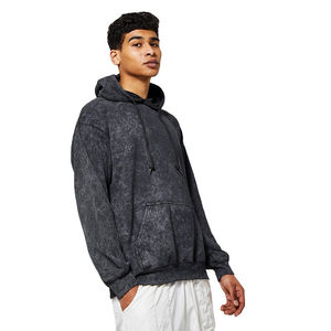 Sudaderas con capucha lavadas con ácido para hombre personalizadas de algodón pesado de alta calidad, ropa informal Vintage con serigrafía, sudaderas con capucha lavadas con ácido para hombre - Product Image 6