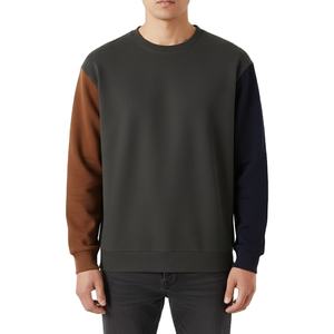Échantillon Gratuit OEM – Ensemble Pull Oversize Homme Imprimé en Relief, 50% Coton 50% Polyester, Manches Longues, Sweat-shirt Noir – Été 2026 - Product Image 1