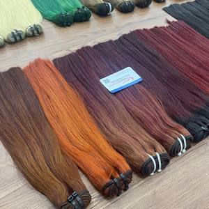 Trame à la machine vietnamienne à double tirage Extensions de cheveux de toutes les couleurs Cheveux bruts Big Stock Os Straight 6-32 pouces Qhair - Product Image 1