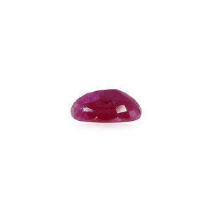 Saphir naturel rouge facetté de 4,69 carats, pierre brute (coupe émeraude et ovale) - Product Image 2
