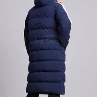 Manteaux de football réversibles à capuche pour hommes de haute qualité, rembourrés de duvet, imperméables, en laine, légers, écologiques, faible MOQ