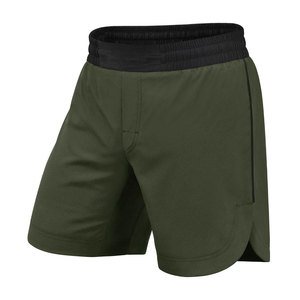 Short MMA unisexe en polyester/coton à séchage rapide uni couleur blanche délavée MMA - Product Image 5