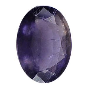 Piedra Preciosa Clara Certificada de Iolita Natural Ratti 9.25 9.5, Corte Esmeralda, Sustituto de Neelam, 8mm de Altura, Calibrada Ópticamente - Product Image 1