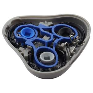 Cabezal de Repuesto para Afeitadora Rotatoria Eléctrica, Recortadora de Triple Cuchilla Lavable para Cara y Barba, Accesorio Recargable a Prueba de Agua - Product Image 1