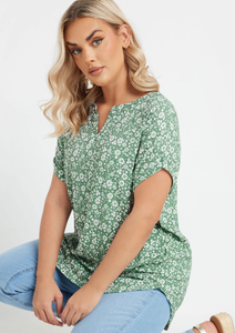 Camiseta de algodón personalizada Floral de tendencia caliente para mujeres de talla grande estilo casual de alta calidad OEM/ODM calidad al por mayor Bangladesh - Product Image 5