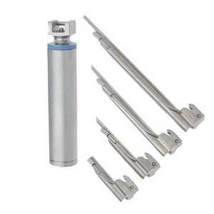 Ensemble de 5 lames de laryngoscope Miller professionnelles – Lames en acier inoxydable réutilisables à fibre optique Instruments médicaux et chirurgicaux OMI - Product Image 2