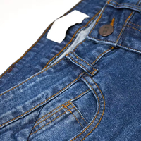 Özel Marka Erkek Düz Renk Nefes Alabilen Hızlı Kuruyan Ağır Düz Örme Günlük Orta Bel Denim Kot Pantolon %100 Pamuk Özelleştirilebilir