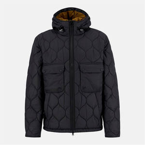 Blouson d'hiver léger pour homme en duvet noir chaud à bulles, coupe-vent, résistant, fabricant de vestes d'hiver - Product Image 1