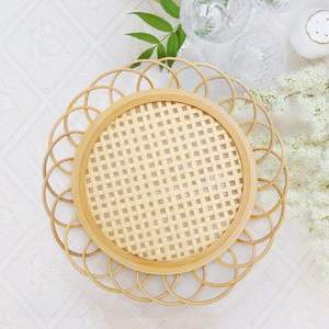 Ensemble de sous-verres en osier rotin Design moderne aspect Jute caboteur élégant pour la maison hôtel Table rotin caboteur haute qualité de vente - Product Image 6