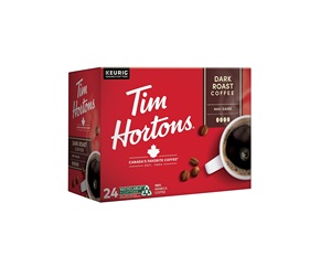กาแฟทิม ฮอร์ตันส์ ดาร์กโรสต์ แบบแคปซูลสำหรับเครื่องชงกาแฟคิวริก บรรจุ 24 แคปซูล - Product Image 1