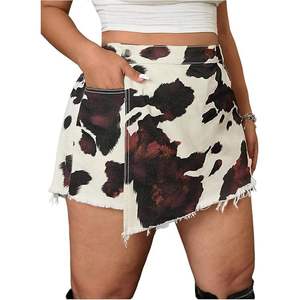 Minifalda de cuero genuino de piel de vaca para mujer, cintura alta, estilo occidental, falda de cuero de piel de vaca para mujer - Product Image 6