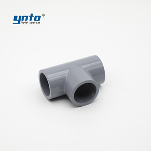 YNTO Raccords de tuyauterie Coude en <span class=keywords><strong>PVC</strong></span> CPVC Tee Crépine en <span class=keywords><strong>PVC</strong></span> Réducteur PPH UPVC Diamètre égal à trois voies - Product Image 3