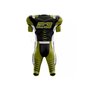 Conjunto de uniforme de fútbol americano para hombre con estampado personalizado, ropa deportiva de manga corta de alta calidad, transpirable, de talla grande, nombre del jugador - Product Image 2