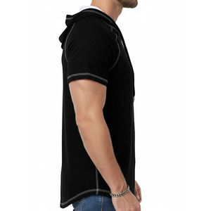 Sweat-shirts à manches courtes personnalisés en gros pour hommes, nouveau design 2025, vêtements d'hiver pour hommes, sweat-shirt décontracté pour hommes - Product Image 6