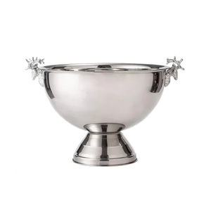 Bols à glace élégants en acier inoxydable finition argent pour la maison, les événements, les fêtes, les bars, les tables, refroidisseur à vin, seau à glace pour champagne - Product Image 6