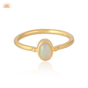 ล่าสุดเอธิโอเปียOaplรูปไข่อัญมณีผู้หญิงแหวน14พันSoiid Gold Handmadeทุกโอกาสแหวนที่กําหนดเองเครื่องประดับผู้ผลิต - Product Image 2