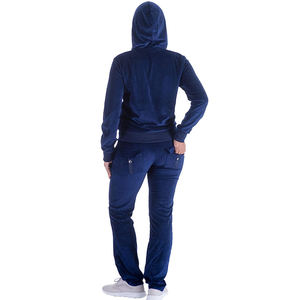 OEM ODM Wear <b>Velour</b> Lady Jogging 100% Cotton Track Suit Sets Velvet <b>Women</b> Sweatsuit <b>Tracksuit</b> Two Pieces Hoodie and Jogger Set - Product Image 3