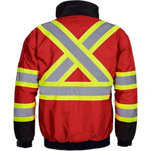 SMASYS Mens Hi Vis Reflective Safety Chaqueta de invierno Ropa DE TRABAJO 2 en 1 Fleece Ropa de trabajo de alta visibilidad Chaqueta impermeable - Product Image 2