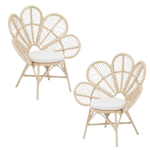 Garden Butterfly Chair With Modern Luxury Style Handmade Chair Natural Outdoor <b>Wicker</b> Flower Rattan <b>Patio</b> Garden Chairs For SALE - Product Image 6