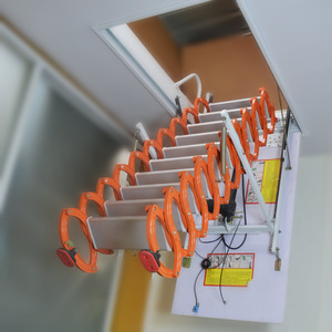 Nhà Máy bán hàng trực tiếp Heavy-Duty điện điều khiển từ xa Treo Tường Thang điện nâng gác mái Thang - Product Image 4
