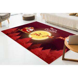 Alfombra Estampada: Alfombras de Feliz Navidad, Alfombras Navideñas, Alfombras de Regalo de Navidad, Alfombra de Terciopelo - Product Image 2