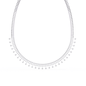 Fabulous 18K Gold Lab Grown Diamond <b>Necklace</b> for Ladies - Product Image 3