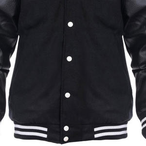 Personalizado béisbol Varsity Letterman Bomber chaqueta lona Formal impermeable a prueba de viento frontal Unisex alta calidad precio barato - Product Image 6