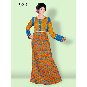 Maxi caftan en coton à fleurs XXL personnalisé style marocain Abaya coupe libre cravate en ligne acceptée grande taille respirant anti-boulochage - Product Image 1