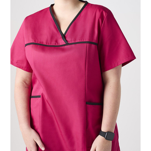 Customized Medical <b>Scrub</b> <b>Top</b> for Women Hospital Uniforms Latest Design Bulk Supply Suits with Customized Colors and Sizes - Product Image 4