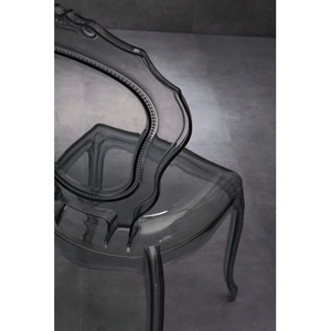 Set di 4 Sedie Moderne Trasparenti Stile Belle, Sedie Impilabili Trasparenti per Eventi, Matrimoni e Banchetti - Product Image 5