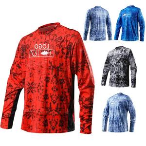 2025 hombres de moda UPF 50 + secado rápido verano pesca rendimiento camisas de manga larga que absorbe la humedad ropa de pesca personalizada impresa - Product Image 5