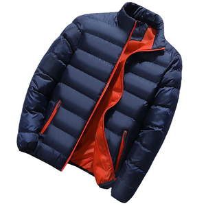 Manteau Oversize en duvet pour homme, veste coupe-vent à fermeture éclair, gilet chaud et épais, col montant, vêtements d'extérieur, hiver 2021 - Product Image 2