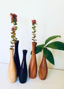 Premium Quality Modern Handmade Wooden Floor <b>Vase</b> Durable Container for Home Decoration Busy Households - Product Image 6