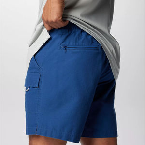 Short de plage unisexe à taille moyenne avec fermeture éclair séchage rapide tricot en satin respirant imprimé de logo personnalisé imperméable pour l'extérieur - Product Image 6