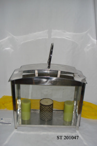 Lanternes de maison et de jardin composées d'acier inoxydable et de fer et de bois avec des supports et des supports de T-light dans les finitions multiples au besoin - Product Image 5