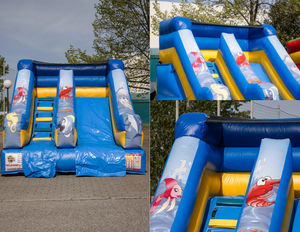Toboggan gonflable 3x3x3m - Toboggan gonflable professionnel en PVC pour aire de jeux intérieure et extérieure et événements pour enfants - CONFORMITÉ UE - Product Image 4